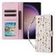 thumbnail image 1 of FOXDOCK Funda Tipo Cartera Floral para Samsung Galaxy S24 Ultra ,Funda con Tapa de Cuero PU, Protección Antigolpes con Ranuras para Tarjetas y Soporte, 1 of 6