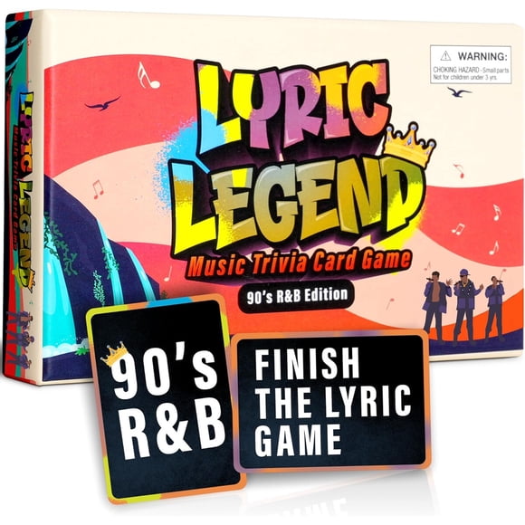Juego de Cartas Lyric Legend Trivia 90s R&B 144 Canciones