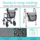 thumbnail image 4 of Bolsa de accesorios para sillas de ruedas Vive XL impermeable para adultos, 4 of 9