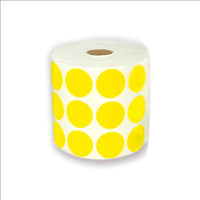 Ink & Paper - Etiquetas Amarilla Autoadhesivas Circulares Colores 30 Mm 1000 Unidades