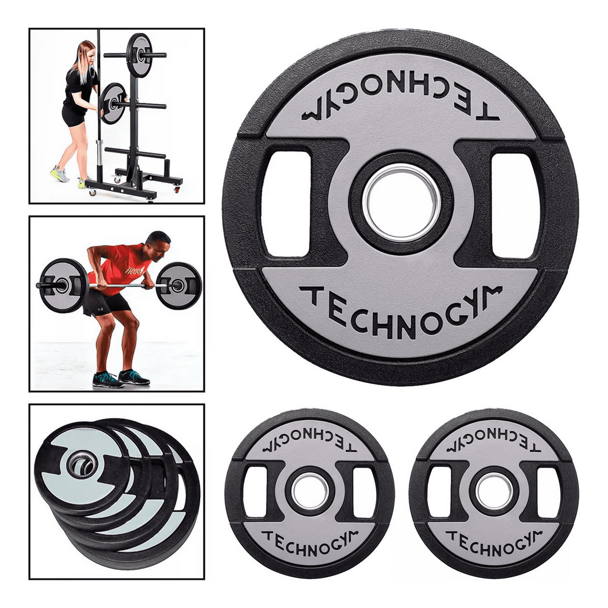 Genérico - Disco Olímpico 15kg Para Pesas Barras Profesional Engomado