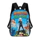 thumbnail image 1 of Monstruos vs. Alienígenas-theme Backpack, Campus style schoolbag Bookbag with Adjustable Shoulder Straps And Large Zip Compartment, Unisex Travel Bags., 1 of 6