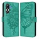 thumbnail image 1 of Funda Cartera Mariposa Para Samsung Galaxy M36 Con Soporte Y Ranuras Para Tarjetas Verde, 1 of 5