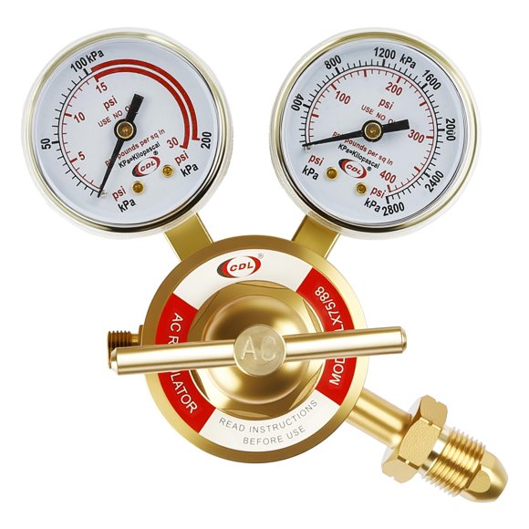 Regulador de Acetileno CDL LX75 CGA510 de Bronce Forjado