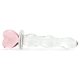 thumbnail image 3 of Dildo de cristal NS Novelties con forma de corazón de cristal, color rosa, 3 of 6
