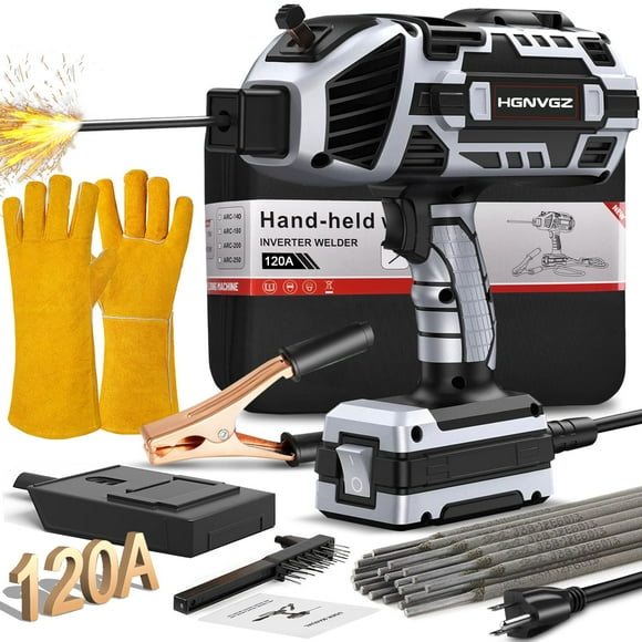 Máquina de soldar HGNVGZ Handheld 20-120A 110V con varillas de 20 piezas