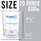 thumbnail image 3 of Vasos para mezclar TCP Global, 600 ml, desechables, transparentes, graduados, 50 unidades, 3 of 6
