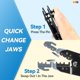 thumbnail image 4 of Juego de herramientas para engarzar HKS Ratcheting, 8 piezas, Quick Change, 4 of 6