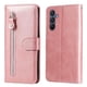 thumbnail image 1 of Funda tipo cartera para Samsung Galaxy A16 con bolsillo con cremallera y ranuras para tarjetas – Función de soporte Rosa, 1 of 6