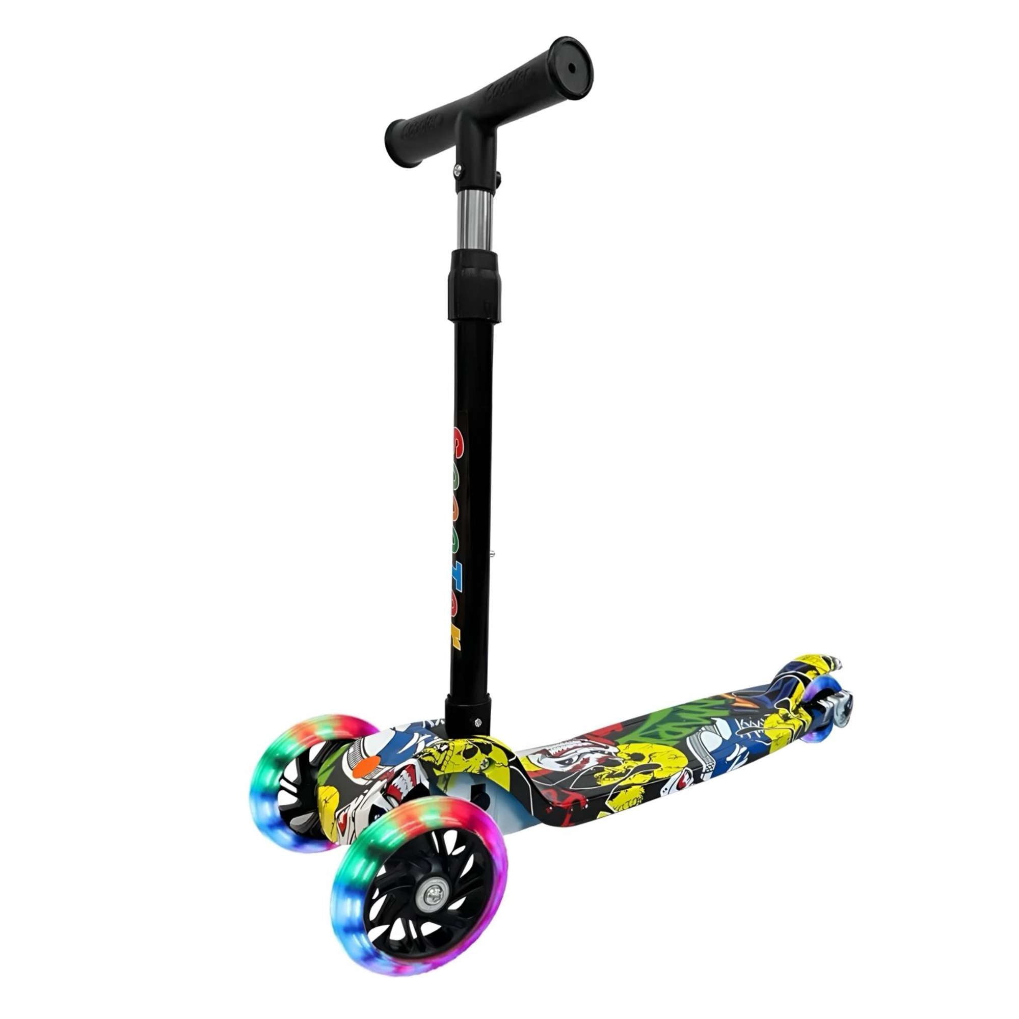 Genérico - Scooter Colorido Infantil De 3 Ruedas Con Luces