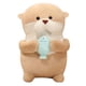 thumbnail image 4 of Nutria Animal relleno hogar decorativo nutria realista juguete de peluche acompañar juguete para dormir para niños niños niñas regalos de cumpleaños 21cm, 4 of 5
