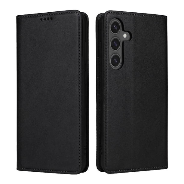 Funda Cartera para Samsung Galaxy S25 FE con Ranuras Tarjetas y Soporte - Protección Completa Negro
