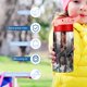 thumbnail image 5 of Vinícius Júnior-theme One-Touch Pop Top Water Bottle Stainless Steel Leak-Proof Sports Children's Bottle pink 12oz, 5 of 6