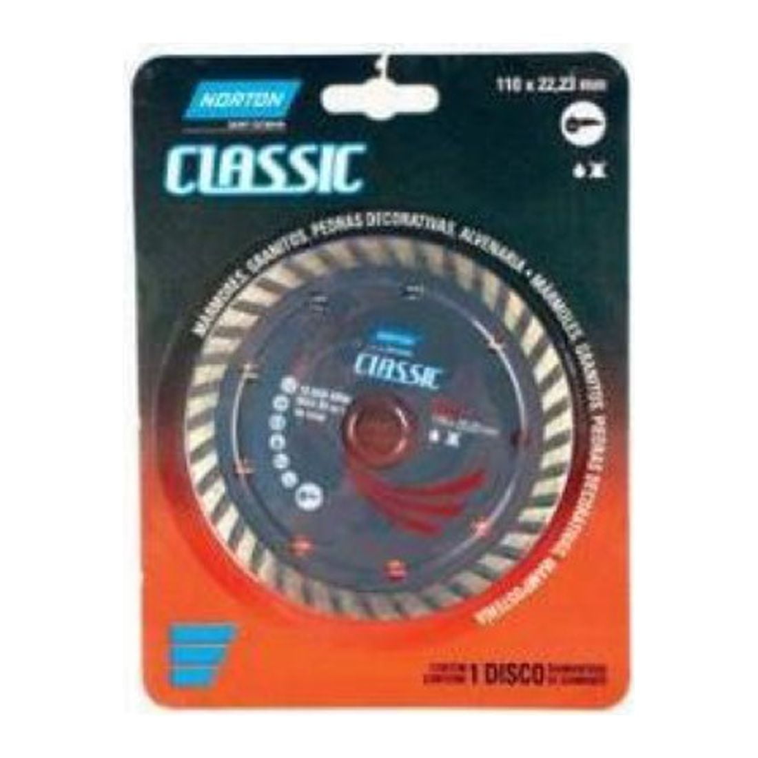 Norton - Disco Diamantado Classic Turbo 4.1/2"" / 110X22.23Mm