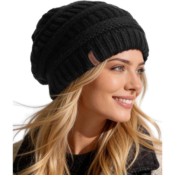 Gorro slouchy FURTALK acrílico 100 %, 56 a 61 cm