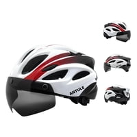 Lubabycas - Casco Bicicleta Adulto Con Visera Magnética Blanco Rs Antule