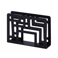 Bothyi - Servilletero De Acero Inoxidable, Organizador De Papel Para Encimeras, Cocina, Negro