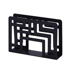 Bothyi - Servilletero De Acero Inoxidable, Organizador De Papel Para Encimeras, Cocina, Negro