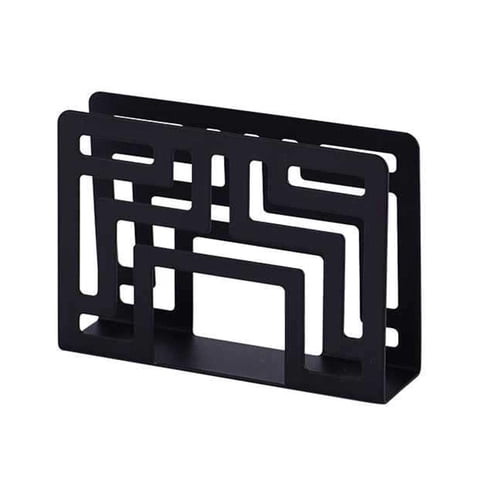 Bothyi - Servilletero De Acero Inoxidable, Organizador De Papel Para Encimeras, Cocina, Negro