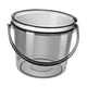 thumbnail image 4 of Cubo de agua con tapa para baño, cubo doméstico, cubo de lavandería pequeño y grueso, cubo de almacenamiento de agua para pesca, interior, exterior, j Gris, 4 of 5