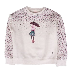 Polerón Niña Crema Pillin