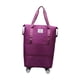 thumbnail image 5 of Bolsa De Lona Con Ruedas Para Ropa, Bolso De Mano Con Ruedas Para Exteriores, Deportes, Fitness, Color Morado Y Rojo, 5 of 5