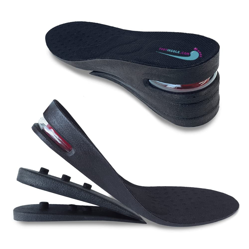 Footinsole.com - Plantillas Para Zapatos Que Aumentan La Altura, Cojín De Aire, 3 Capas, Tamaño Grande