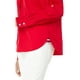thumbnail image 3 of Camisa Tommy Hilfiger Solid Roll Tab Scarlet para mujer XS, 3 of 3