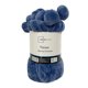 thumbnail image 2 of Manta Flannel Con Pompom Azul, 2 of 3