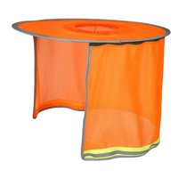 Ioensy - Accesorios Para Viseras De Casco, Protector De Nuca Para Pesca, Ciclismo Y Jardinería, Color Naranja