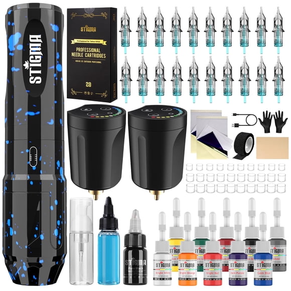 Kit de pistola de tatuaje STIGMA, bolígrafo giratorio inalámbrico para principiantes