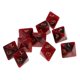 thumbnail image 4 of 10 Piezas De Dados De Poliedro De Varios Lados D8 Para Juego De Mesa D&D TRPG Negro + Rojo, 4 of 5