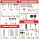 thumbnail image 5 of Kit de herramienta rotativa EZUVITA inalámbrica de 4 V con 446 accesorios, 5 of 9