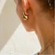 thumbnail image 5 of Aretes De Lágrima Para Mujer, Aretes De Aro De Oro Grueso, Aros Abiertos Huecos Gota De Agua De Peso Ligero, Hipoalergénicos, Chapados En Oro De 18 Quilates, Joyería Ligera De Moda, 5 of 5