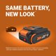 thumbnail image 5 of Batería WORX PowerShare de iones de litio de 20 V y 2,0 Ah WA3669, 5 of 6