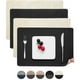 thumbnail image 1 of Set 4 Individuales Ecocuero Impermeables Antimanchas Reversibles, 1 of 9