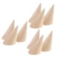 thumbnail image 4 of Soporte Para Presentación De Joyería, Anillo De Madera De Cono Liso Sin Pintar, Organizador, 9 Uds., 4 of 5
