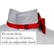 thumbnail image 4 of Pajarita Trilece roja preatada y ajustable para eventos formales, 4 of 8