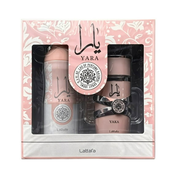 Set Perfume Mujer Lattafa Yara EDP 100ml + Deo Spray 200ml | Fragancia Floral | 2 Pcs |