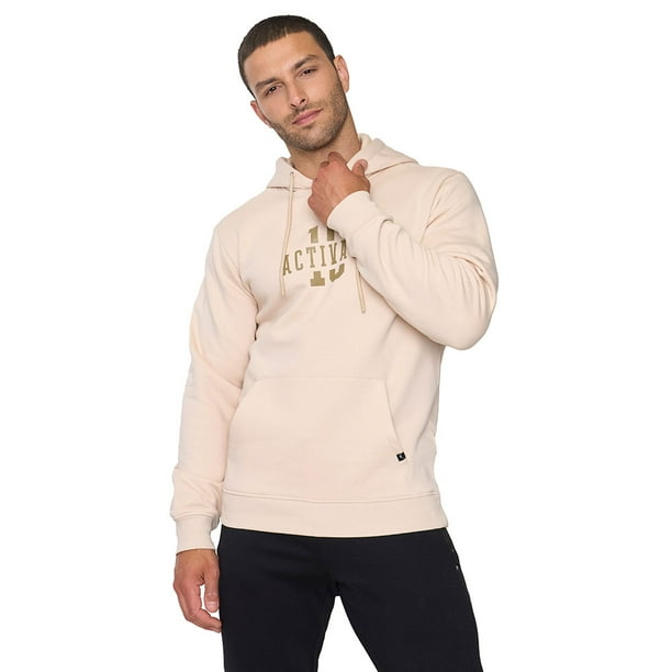 Polerón Hombre Deportivo Canguro Beige Corona