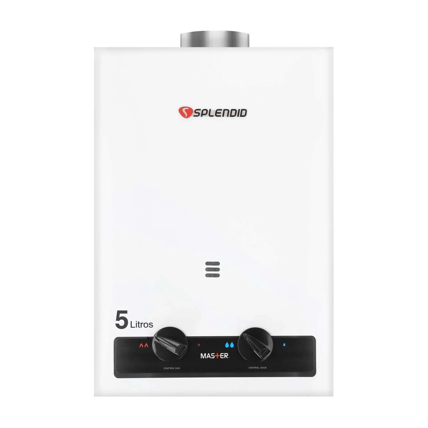 Splendid - Calefon 5 Litros Gas Licuado Tiro Natural