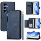 thumbnail image 2 of Funda Billetera Cremallera para Samsung Galaxy S25 con Porta Tarjetas, Soporte y Correa Azul, 2 of 5