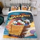 thumbnail image 4 of PatoAventuras Conjunto de sábanas temático, trío de piezas, cómodo y amigable con la piel, diseño único, regalo de decoración para el hogar para familiares, amigos y fans,173cm *218cm, 4 of 6