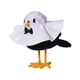 thumbnail image 2 of Decoraciones De Halloween Pájaros Juguetes Creativos Hechos A Mano Para Estantes De Ventanas Festival Blanco Y Negro, 2 of 5