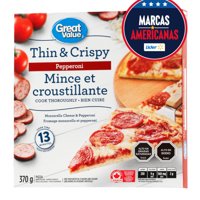 Pizza Pepperoni Masa Delgada 370 G Great Value