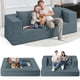 thumbnail image 1 of Sofá cama convertible tipo futón Cansunna con almohada y funda extraíble, 1 of 9