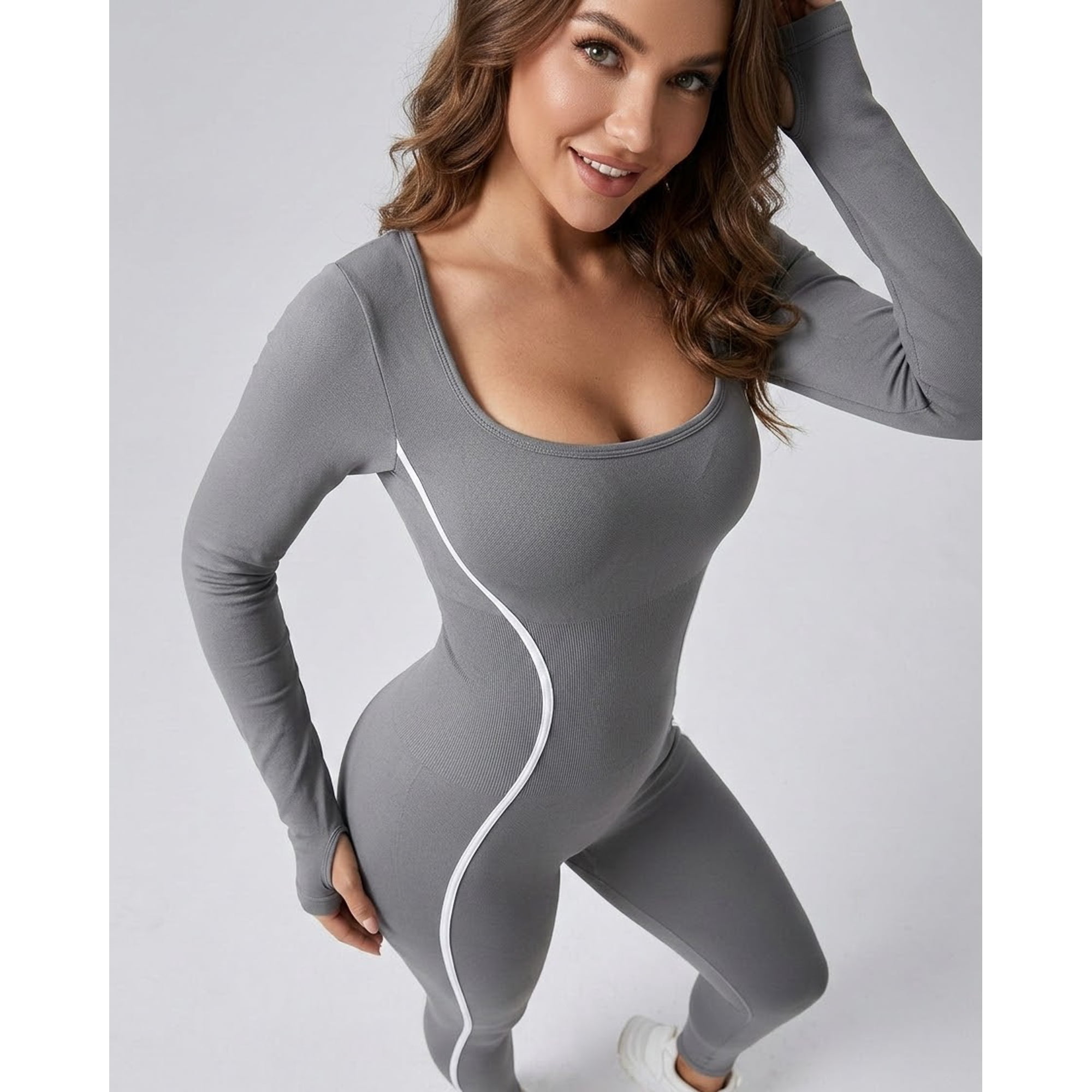 Flix Spa - Enterito Modelador Mujer Manga Larga Sport
