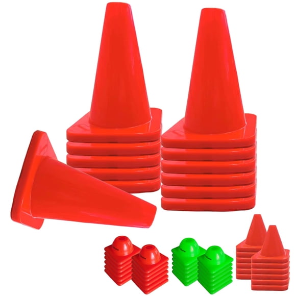 Conos de entrenamiento de agilidad Versatyle Heavy Duty de 23 cm, juego de 12