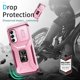 thumbnail image 4 of Funda Armada para Samsung Galaxy A05S con Tapa Deslizante y Soporte Magnético Giratorio Rosa, 4 of 5