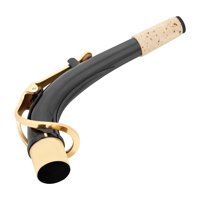 Magideal - Cuello De Saxofón Alto, Accesorios De Viento De Madera, Pieza De Instrumento, Duradero, Pieza De Repuesto De Saxofón De Latón Para Saxofón Alto E Dorado